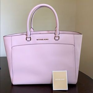 Michael Kors Emmy Double Handle Leather Tote